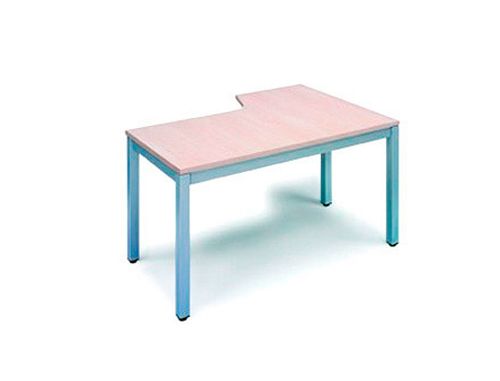 Ala para mesa rocada serie executive 180x120 cm direita acabamento ad04 aluminio/branco , Rocada , 78226 , 8427951991287
